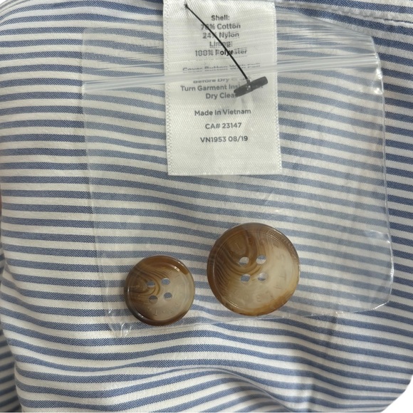 TALBOTS “Aberdeen” Canary Yellow Preppy Button Down Casual Soorts Blazer Jacket - Picture 15 of 16